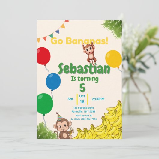 バナナパーティー - 楽しいことがいっぱい！ 招待状 (スタンド正面)