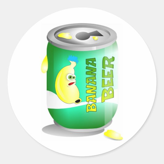 バナナビール ラウンドシール (正面)
