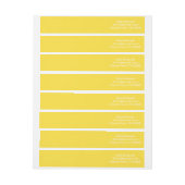 バナナピールカワイトマッチングカラー ラップアラウンドラベル (シート)