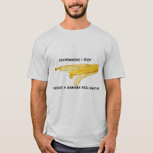 バナナピールメンズベーシックTシャツ Tシャツ