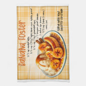 バナナフォスターレシピ キッチンタオル (縦)