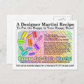 バナナフッドシクラマルティーニレシピカード葉書 ポストカード (正面/裏面)