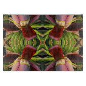 バナナフラワーパターン カッティングボード (正面)