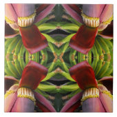 バナナフラワーパターン タイル (正面)