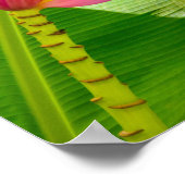 バナナフラワーリーマフリガーデンズカウアイバーティカル ポスター (角)