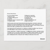 バナナフリッターレシピ ポストカード (裏面)