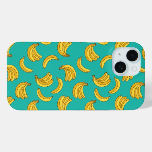 バナナフルーツおもしろい模様 Case-Mate iPhoneケース (裏面 (横))