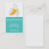 バナナフルーツのカスタマイズ可能なフードビジネスカード 名刺 (正面/裏面)