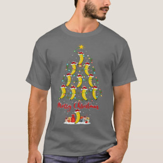 バナナフルーツラバークリスマスマッチサンタバナナキリ Tシャツ