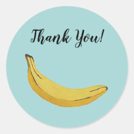 バナナフルーツ熱帯パーティーシール ラウンドシール