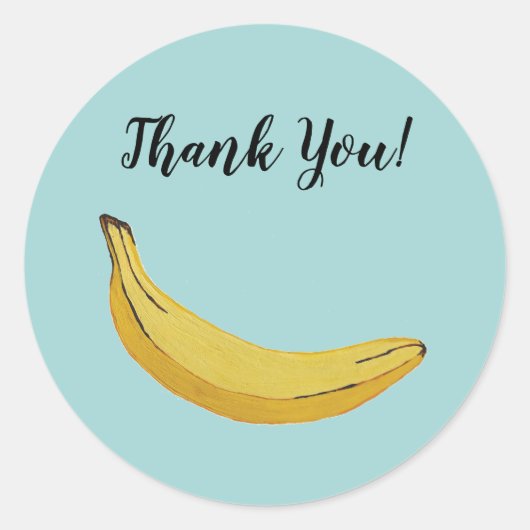 バナナフルーツ熱帯パーティーシール ラウンドシール (正面)