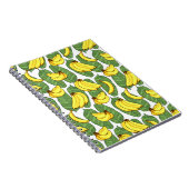 バナナフルーツ葉熱帯模様 ノートブック (右側)