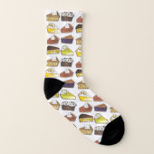 バナナブルーベリー鍵ライムパンプキンボストンクリームパイ ソックス (左内側)