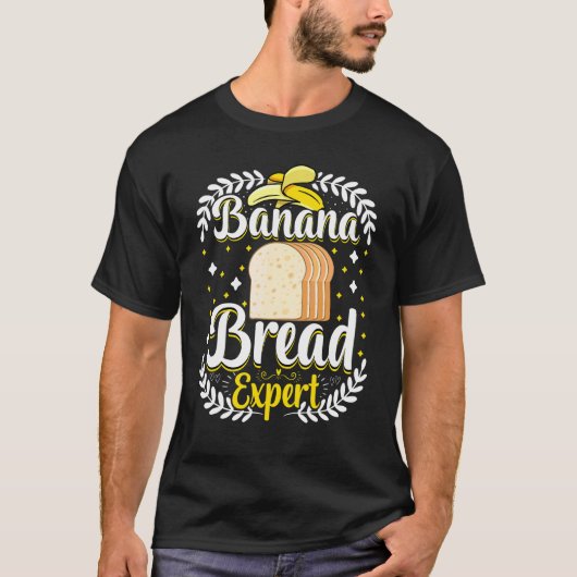 バナナブレッドの専門家パン焼き職人 Tシャツ (正面)