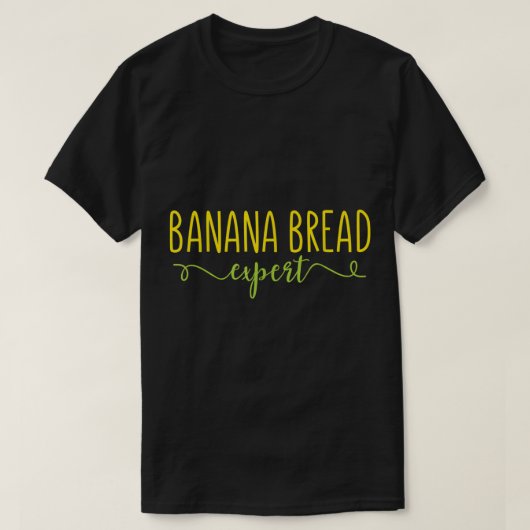 バナナブレッドの達人 楽しいデザイン Tシャツ (デザイン正面)