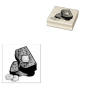 バナナブレッドローフスライスバターベイカーベーキング食品 ラバースタンプ (押印)