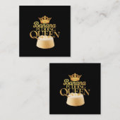 バナナプディングクイーンアルティメットデザインforデザート スクエア名刺 (正面/裏面)