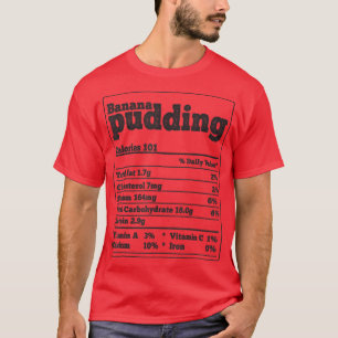 バナナプディング事実具材おもしろいグルメ Tシャツ