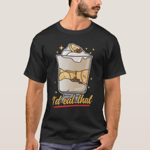 バナナプディング 食べろバナナプディング Tシャツ