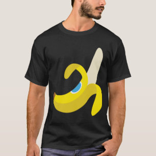 バナナプランテンキュート熟した皮むいたフルーツYello Tシャツ