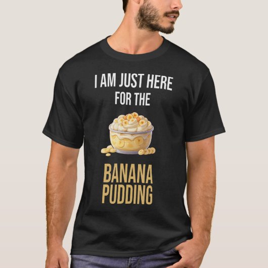 バナナプリンを愛してやまない人のためのグッズ Tシャツ (正面)