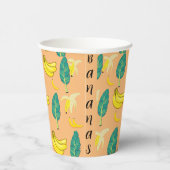 バナナプリント紙カップサイズ 紙コップ (右)