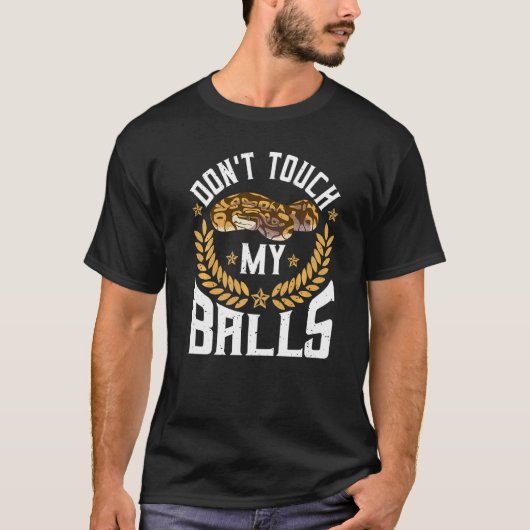 バナナヘビのためのボールパイソン爬虫類学者駄洒落 Tシャツ (正面)