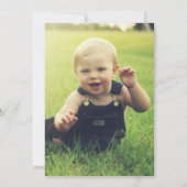 バナナベビーモンキー誕生日 招待状 (裏面)