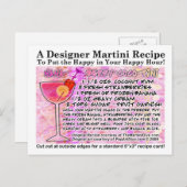 バナナベリーココナッツスムージーレシピカード ポストカード (正面/裏面)