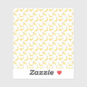 バナナペールポリゴンパターモダンン シール (シート)