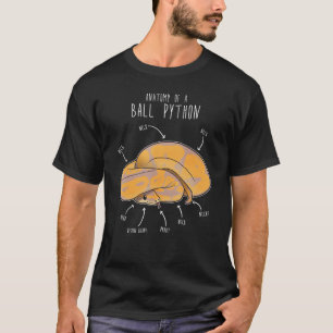 バナナボールの解剖学Python, おもしろい Reptile Sna Tシャツ