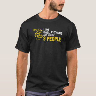バナナボールパイソンと麺爬虫類デザイン2 Tシャツ