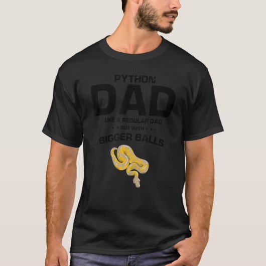 バナナボールパイソンと麺爬虫類デザイン7 Tシャツ (正面)