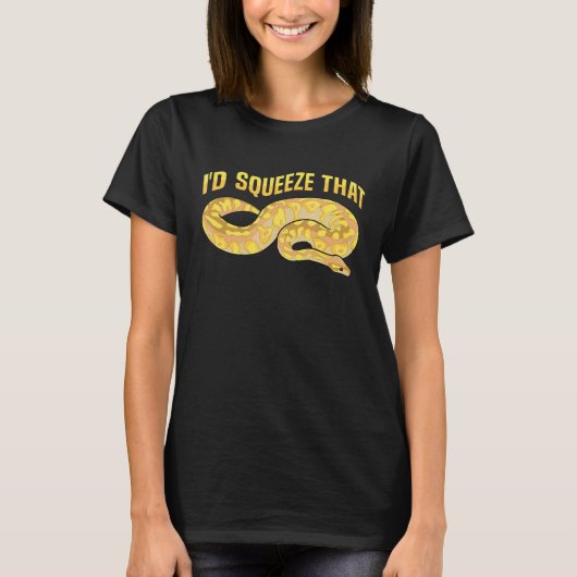 バナナボールパイソンの引用文を絞ってやる Tシャツ (正面)