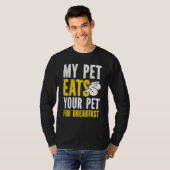 バナナボールパイソン食べペットのペットの休憩 Tシャツ (正面フル)