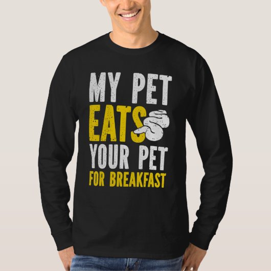 バナナボールパイソン食べペットのペットの休憩 Tシャツ (正面)