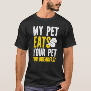 バナナボールパイソン食べペットのペットの休憩 Tシャツ