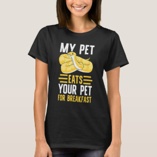 バナナボールパイソン食べペットのペットの休憩 Tシャツ