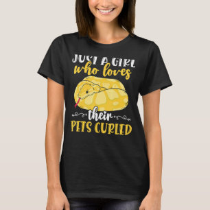 バナナボールフィトン自分のペットを愛する女の子 Tシャツ