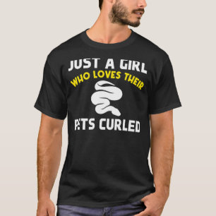 バナナボールフィトン自分のペットを愛する女の子 Tシャツ