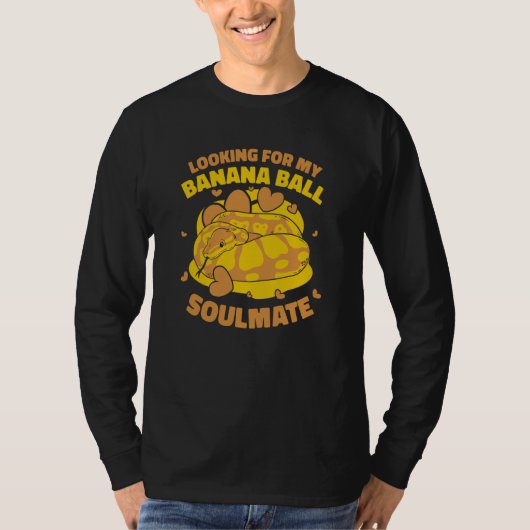 バナナボール霊魂の伴侶 バナナボールパイソン探してます Tシャツ (正面)