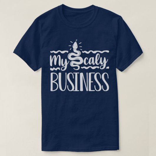 バナナボールPython Herpetologist My Scaly Business Tシャツ (デザイン正面)