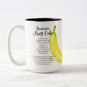 バナナマグケーキレシピラージサイズマグ ツートーンマグカップ (左)