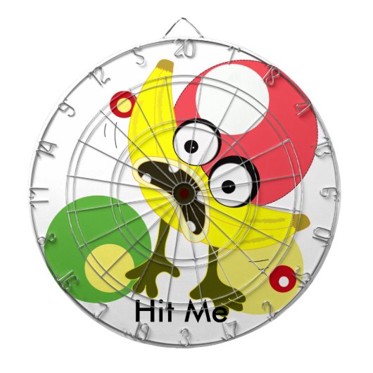 バナナモンスターフルーツイラストレーション ダーツボード (正面)