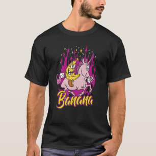 バナナユニコーンバナナプランテンフルーツ Tシャツ