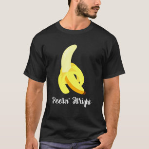 バナナユーモアことわざピーリンオーライフルーツ Tシャツ
