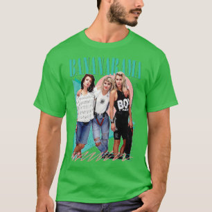 バナナラマレトロ80sファンアートデザイン tシャツ