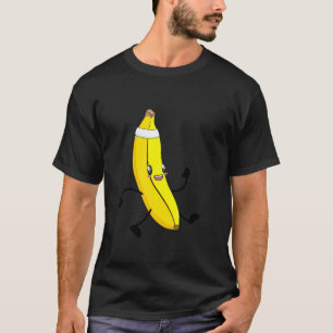 バナナランナースポーツマラソランニングンフィットネス Tシャツ