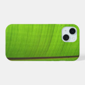 バナナリーフクローズアップ iPhone 15ケース (裏面横)