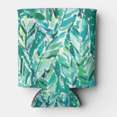 バナナリーフジャングルグリーントロピカル 缶クーラー (正面)